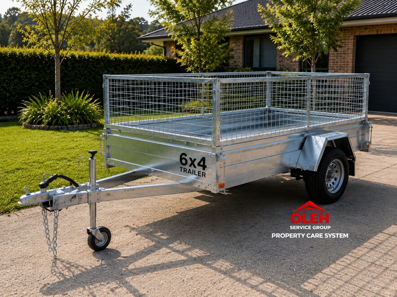 6x4 trailer hire Hobart Kingston Tasmania Oleh Service Group