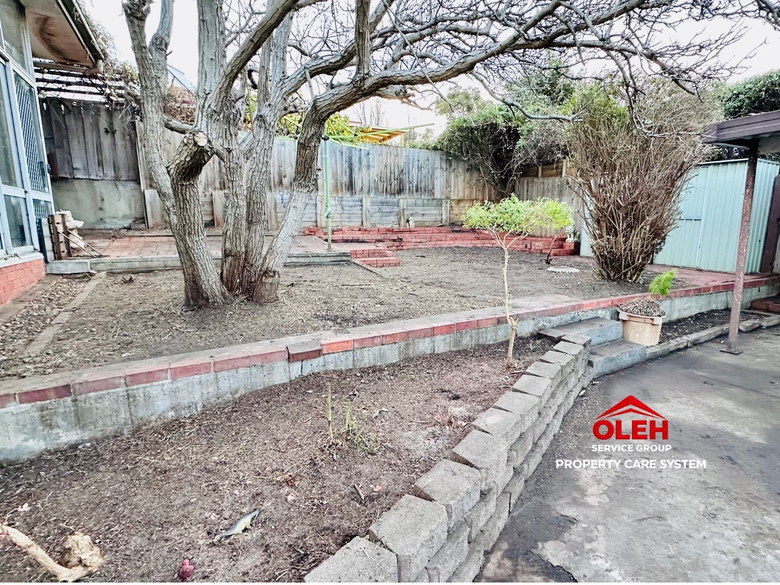 Garden after reset Hobart