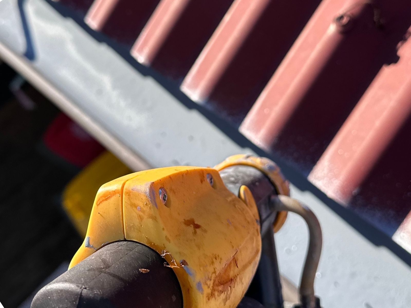 Gutter restoration surface preparation and rust treatment in Hobart Tasmania