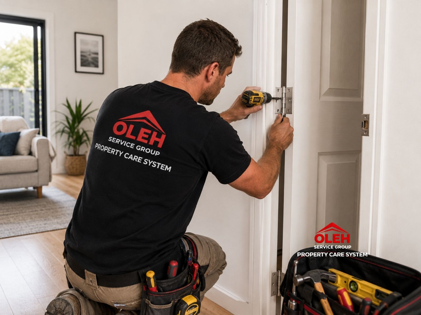 Door repair and hardware repair handyman service in Hobart