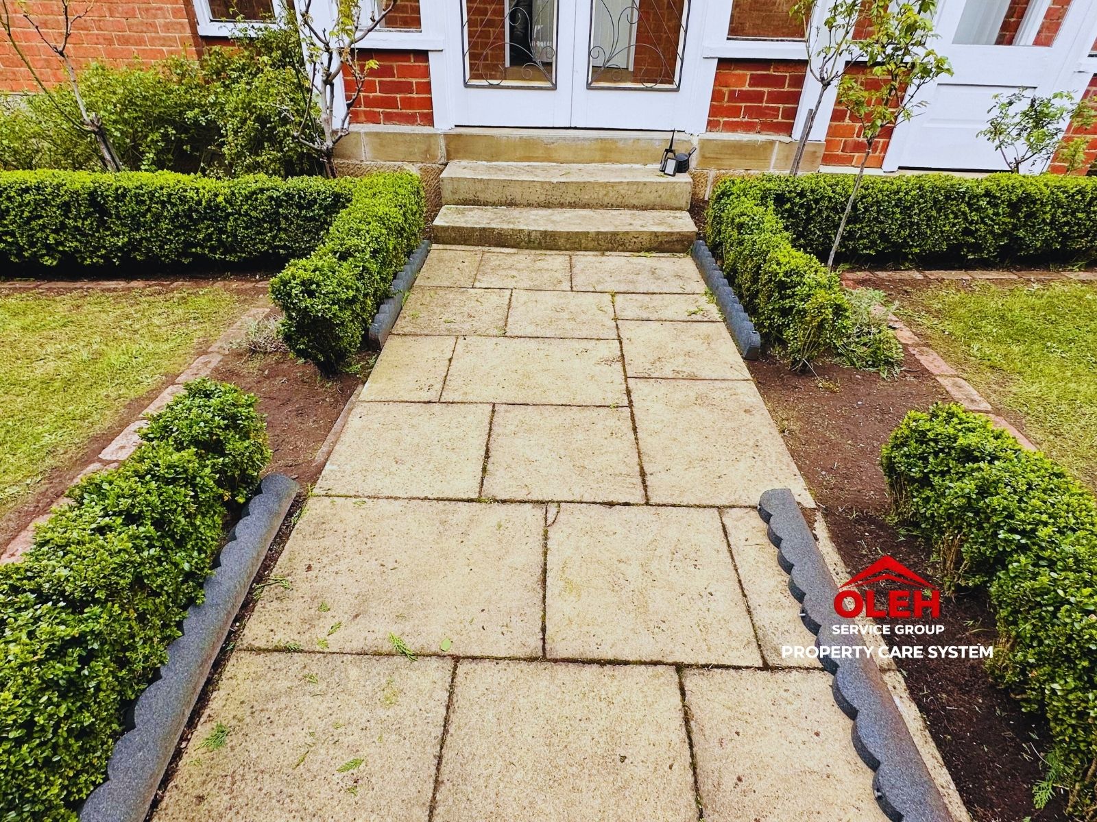Garden bed during landscape improvement before the final mulch finish in Hobart and Kingston