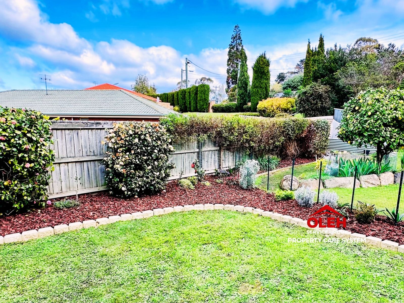 Finished landscape design and mulching in Hobart and Kingston