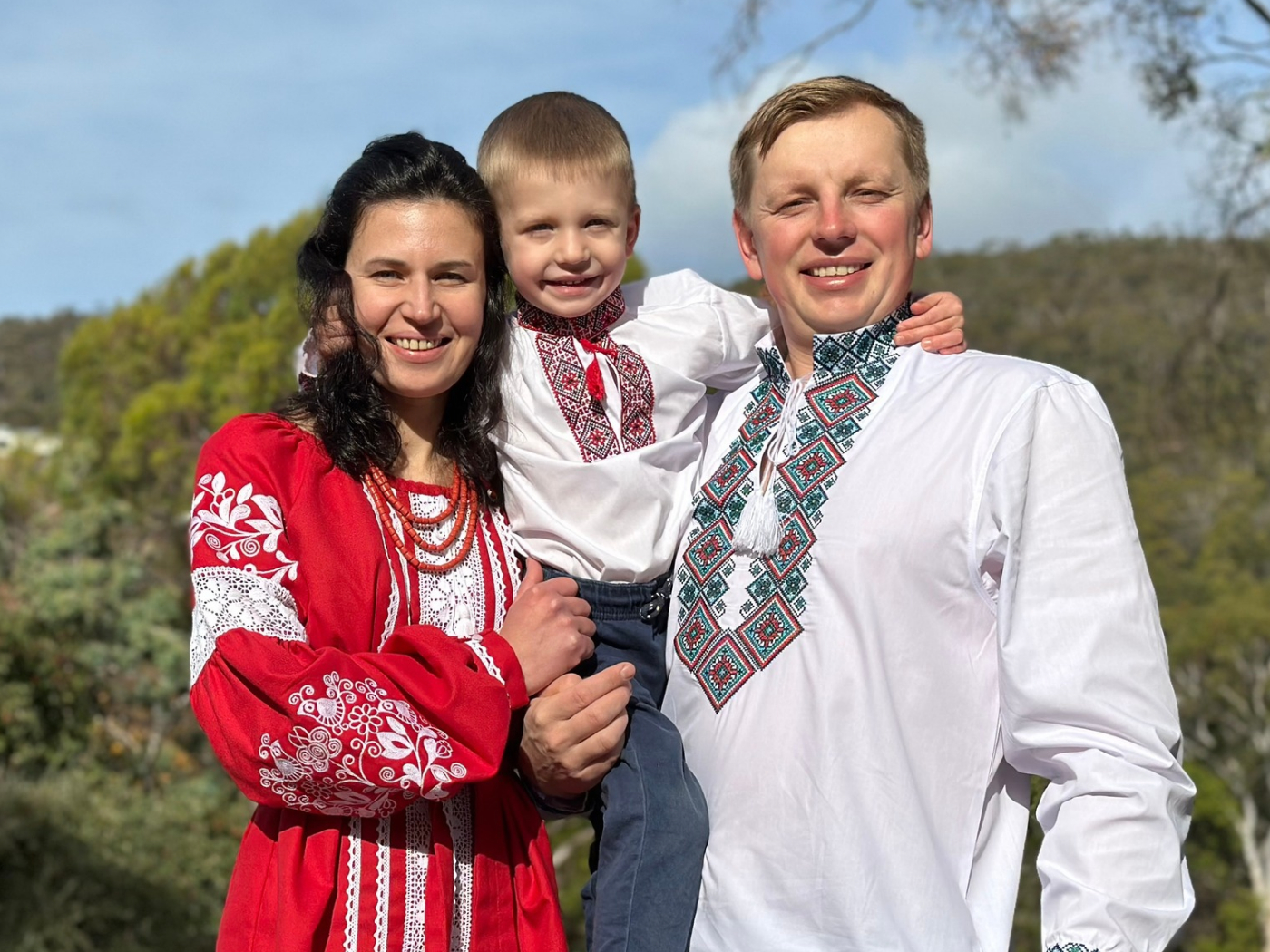 Anna Nazarii and Oleh Mykhalchuk, the family behind Oleh Service Group in Hobart Tasmania