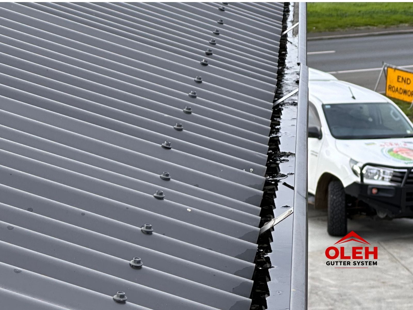 Clean gutter after Oleh Gutter System gutter cleaning on a Hobart property