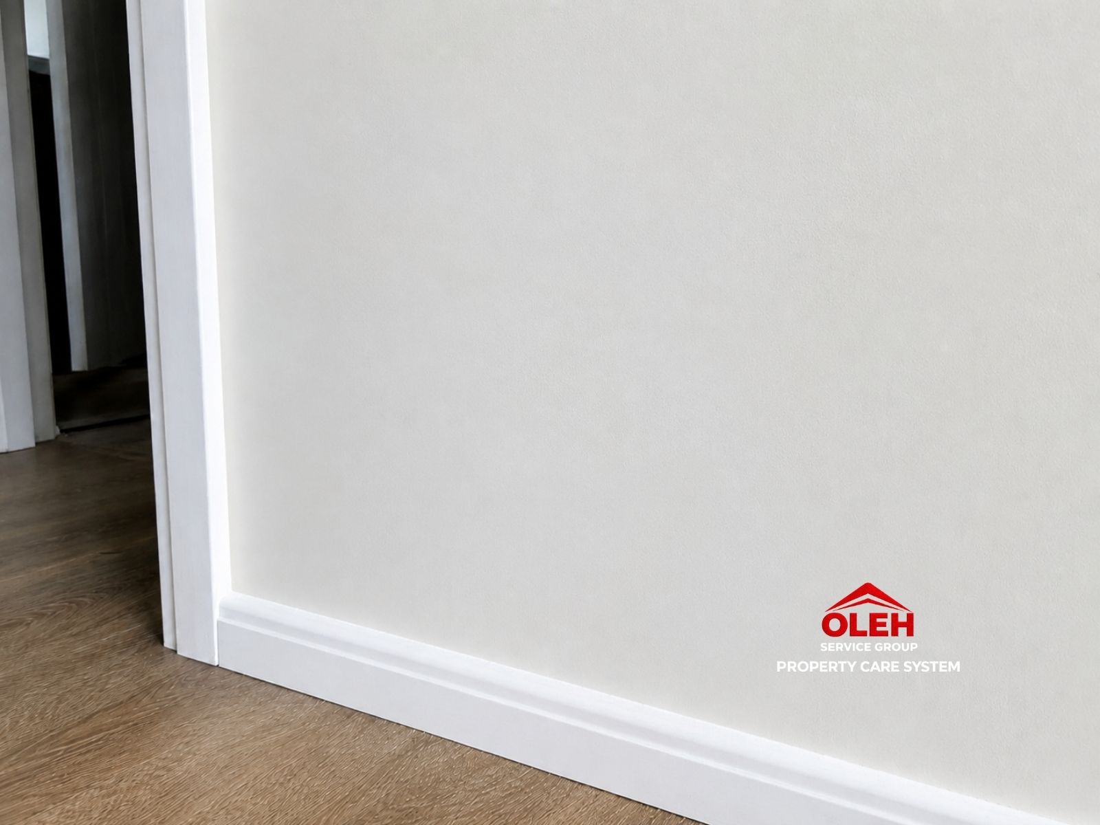 Plaster wall after repair in Hobart