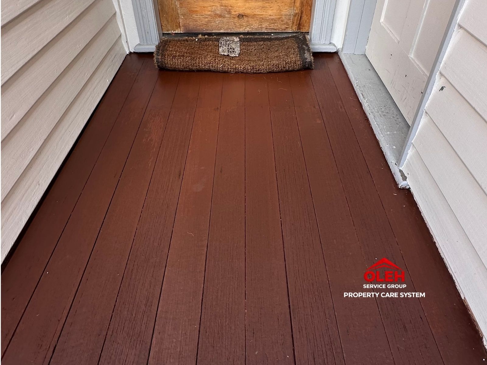 Timber deck after restoration in Hobart